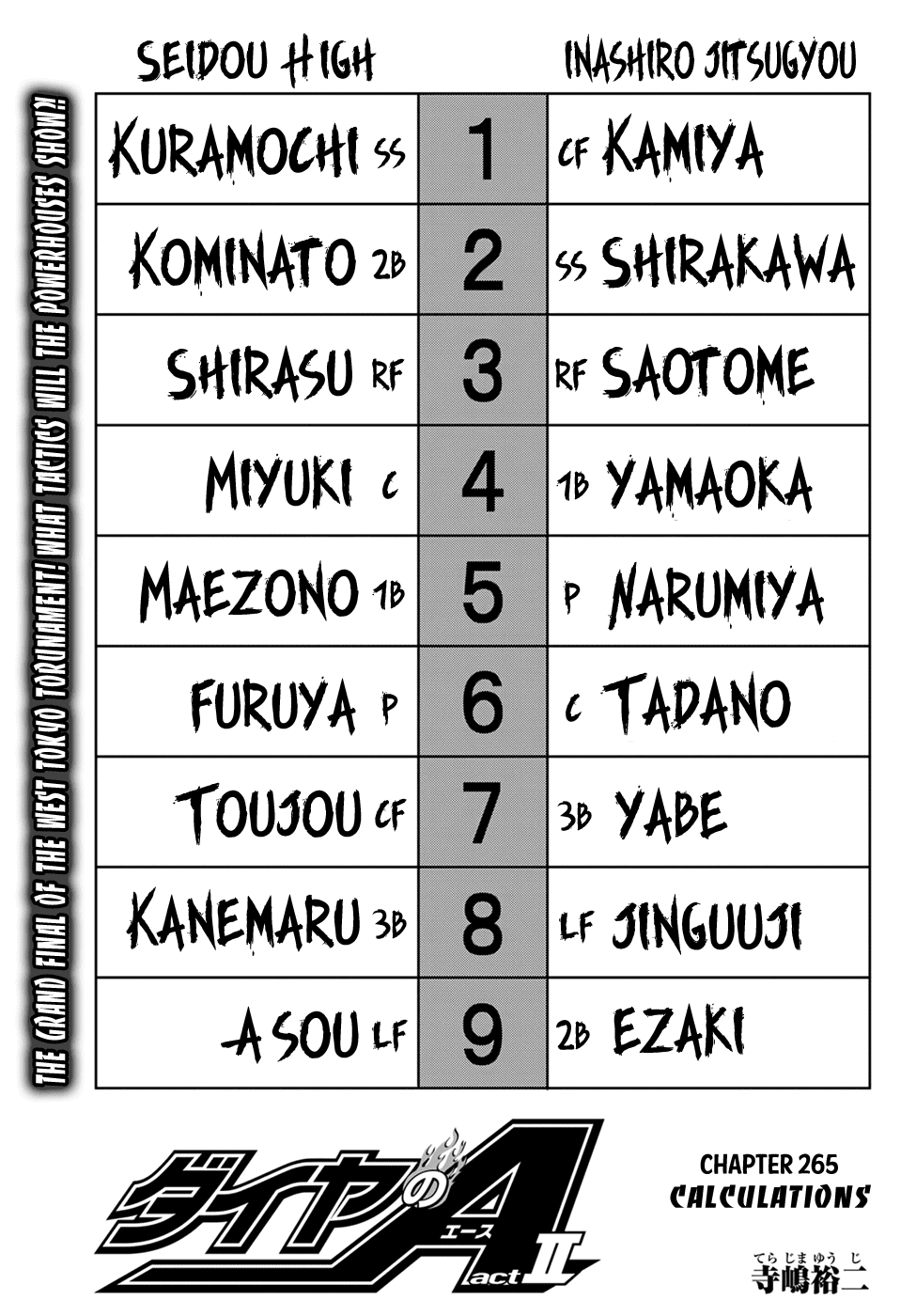 Daiya No A - Act Ii - Chapter 265: Calculations