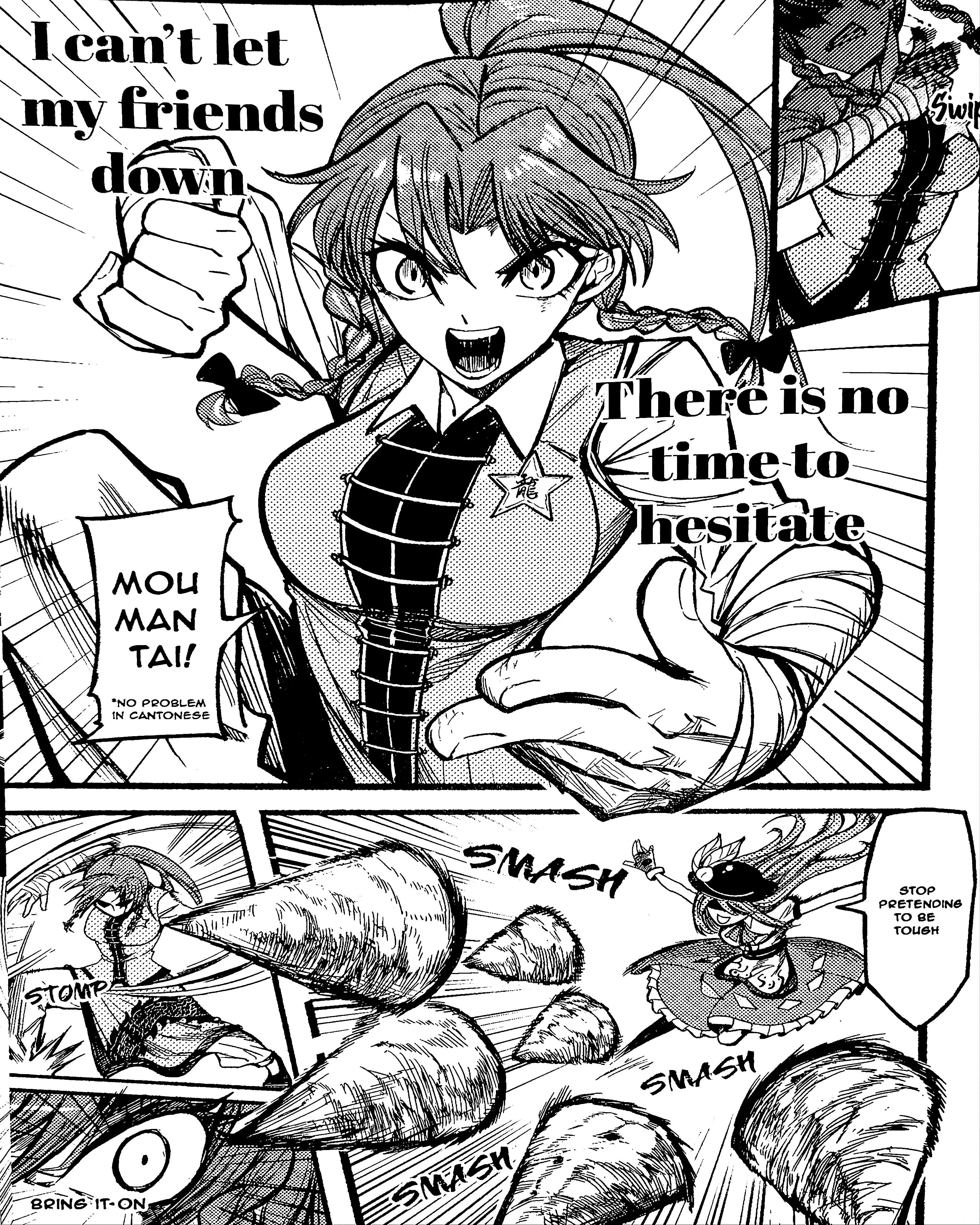 Touhou Ace Showdown - Vol.1 Chapter 1: Meiling Vs Tenshi