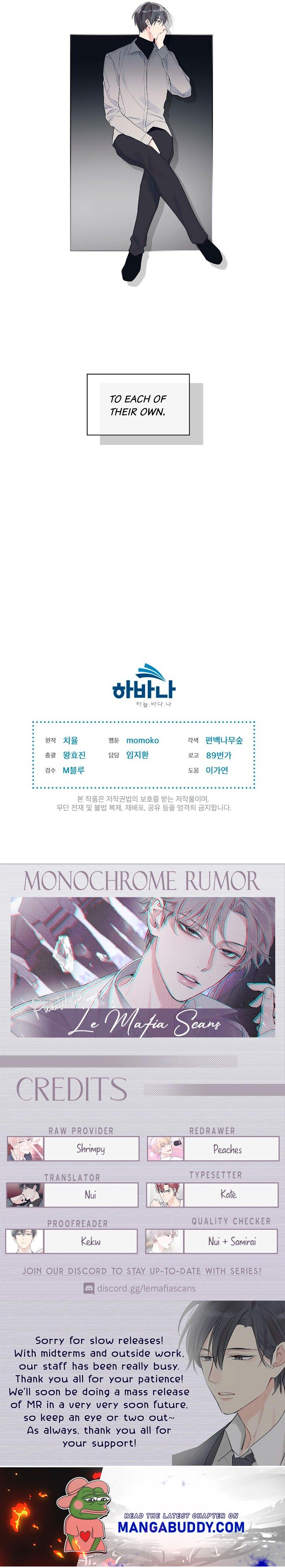 Monochrome Rumor - Chapter 9