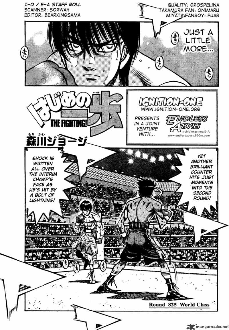 Hajime No Ippo - Chapter 825 : World Class