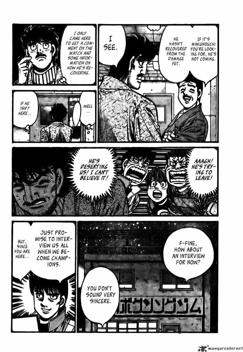 Hajime No Ippo - Chapter 793 : The Shape Of A Stone