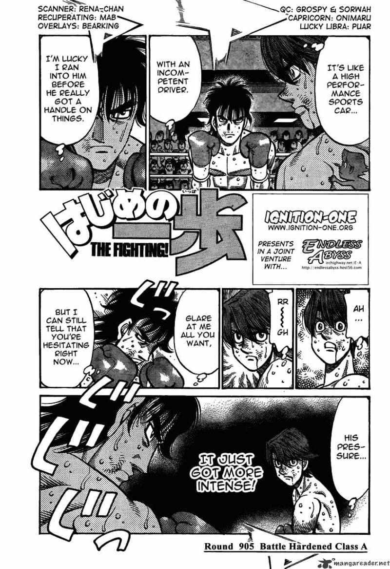 Hajime No Ippo - Chapter 905 : Battle Hardened Class A