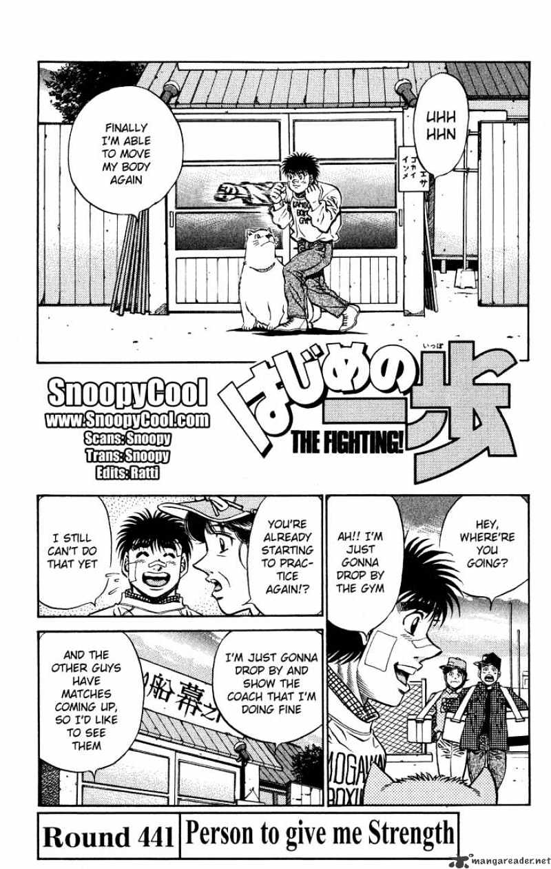 Hajime No Ippo - Chapter 441 : Person To Give Me Strength