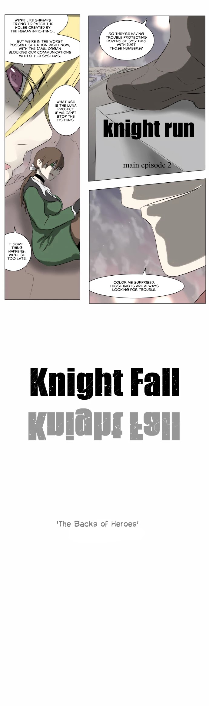 Knight Run - Chapter 213: Knight Fall - Part 17 | The Backs Of Heroes