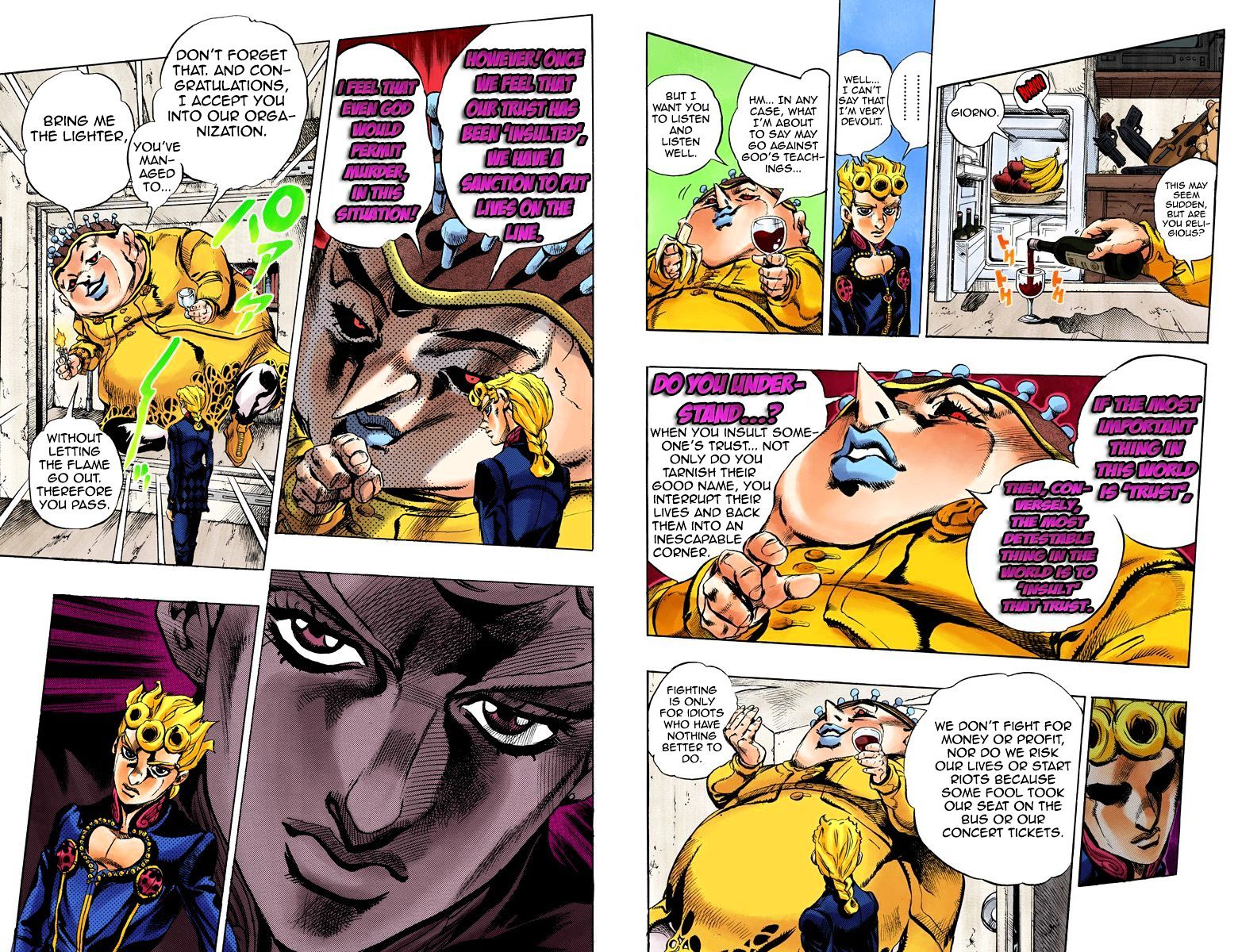 Vento Aureo - Chapter 455 : Entering The Gang - Part 6. (Official Color Scans)