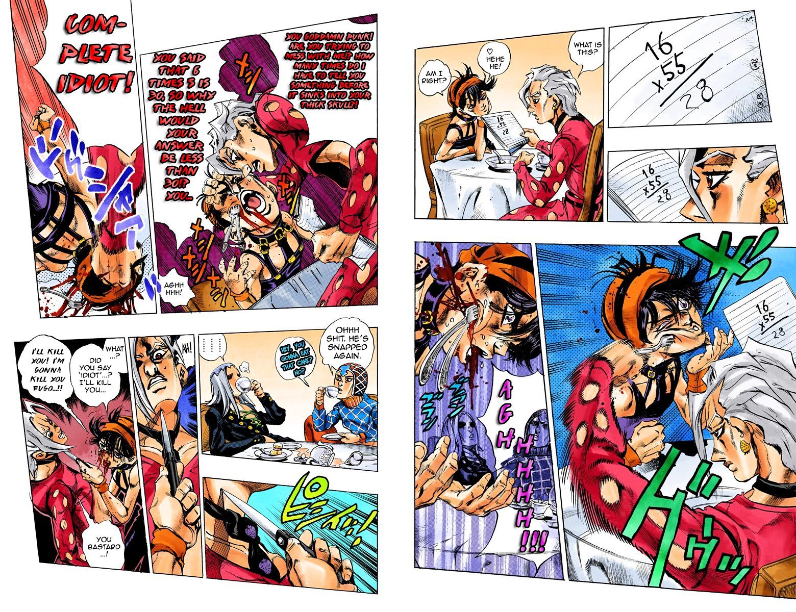 Vento Aureo - Chapter 456 : 5 Plus 1 (Official Color Scans)