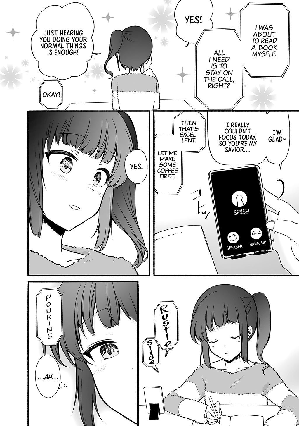 Sensei To Jk - Vol.3 Chapter 24: Studying Over The Phone And Sensei