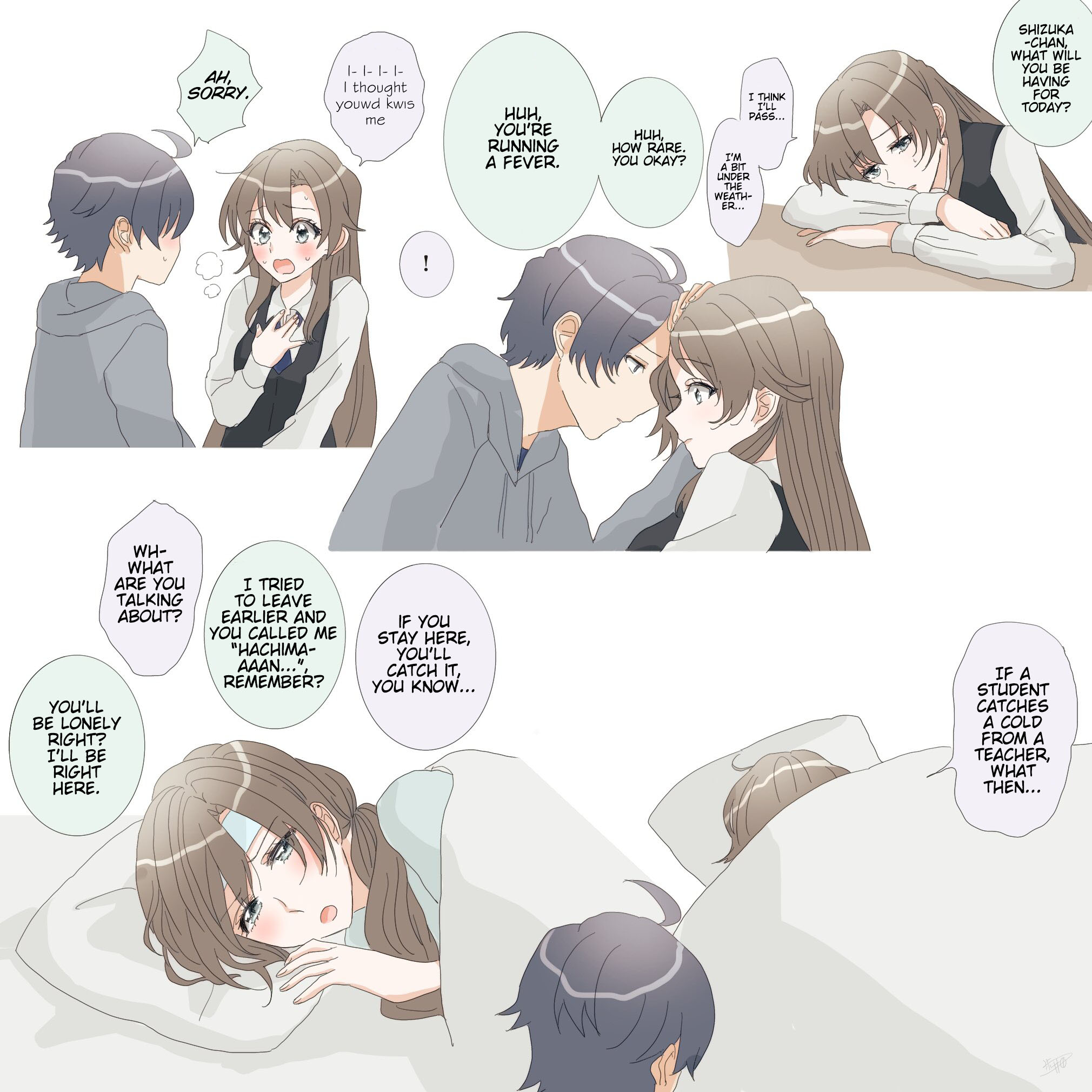 Hiratsu Cute, Shizu Cute! - Chapter 42: Feverish Shizuka-Chan