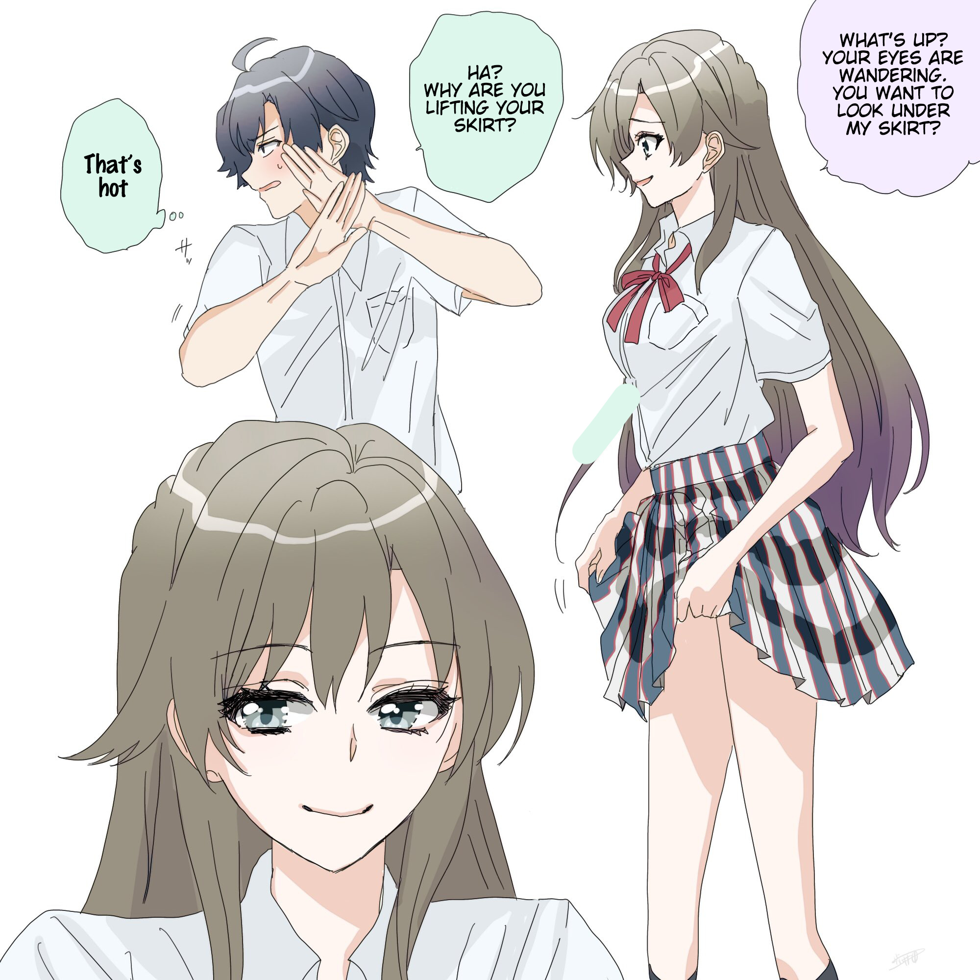 Hiratsu Cute, Shizu Cute! - Chapter 37: Under The Skirt Of Highschool Shizuka-Chan