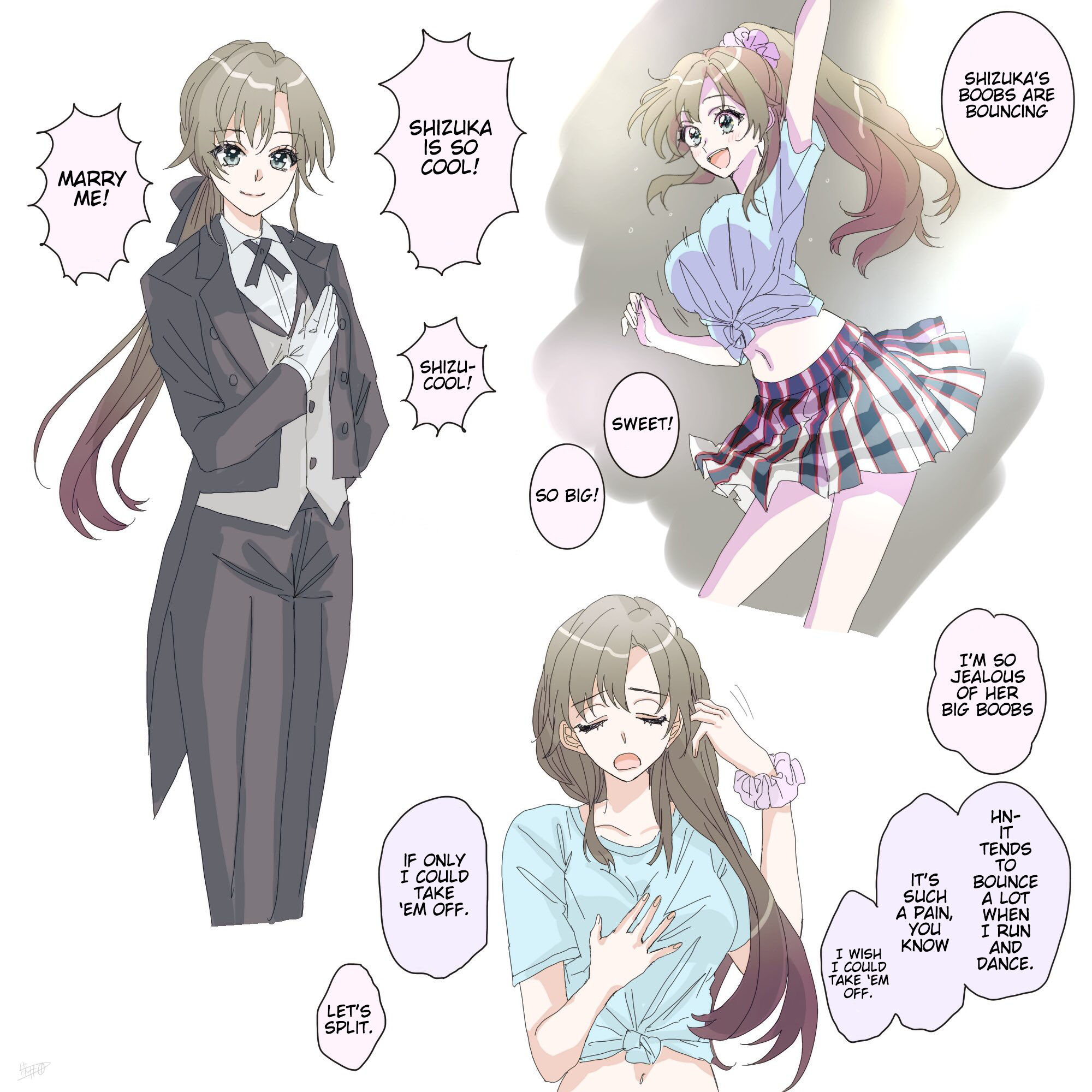 Hiratsu Cute, Shizu Cute! - Chapter 36: Highschool Shizuka-Chan