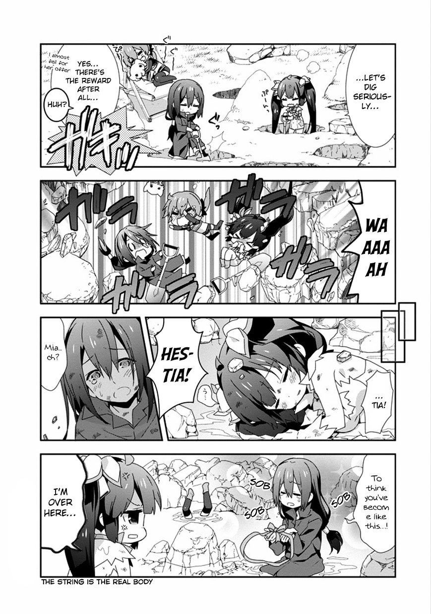 Dungeon Ni Deai O Motomeru No Wa Machigatte Iru Darou Ka 4-Koma - Kami-Sama No Nichijou - Chapter 19