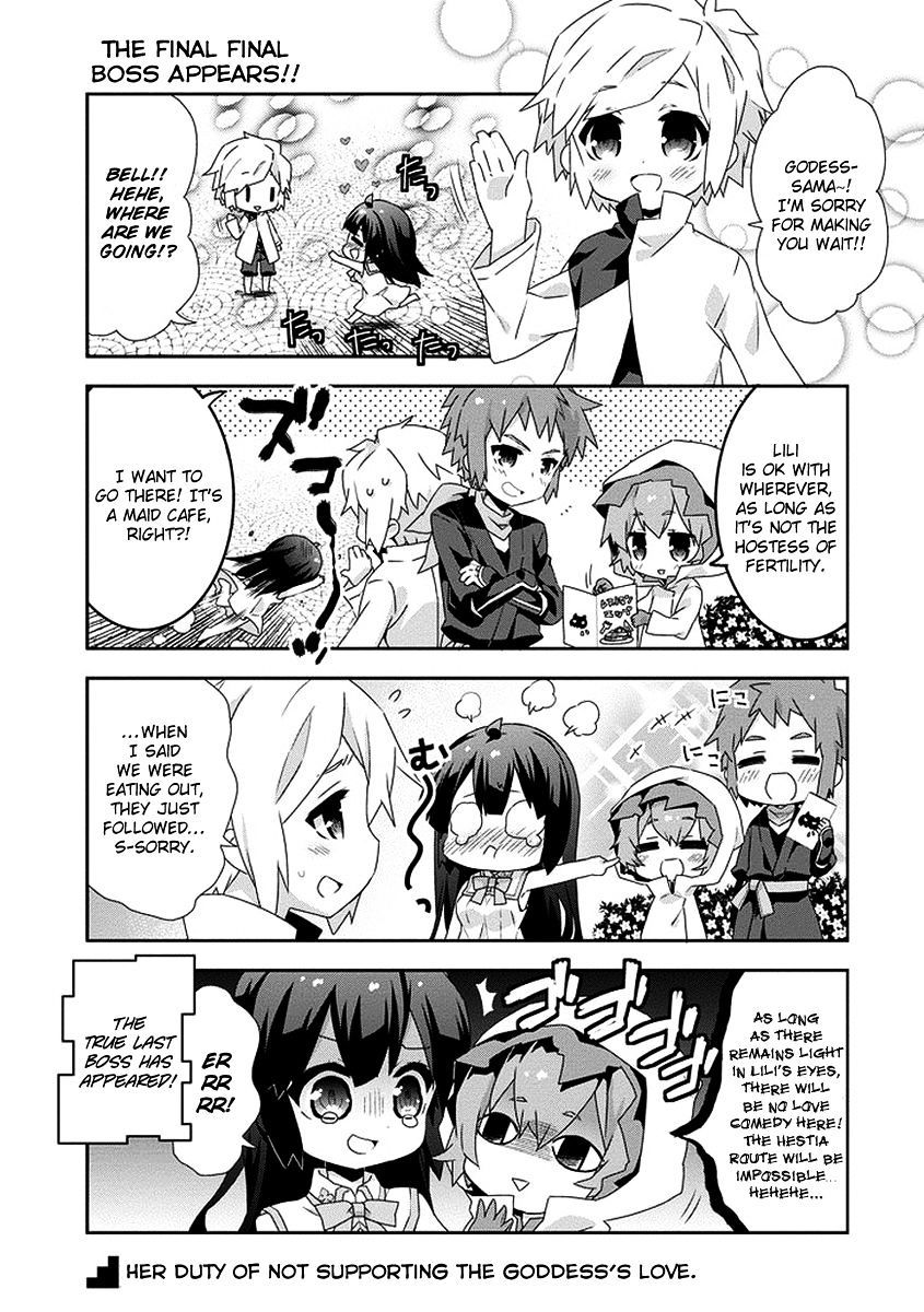 Dungeon Ni Deai O Motomeru No Wa Machigatte Iru Darou Ka 4-Koma - Kami-Sama No Nichijou - Chapter 14