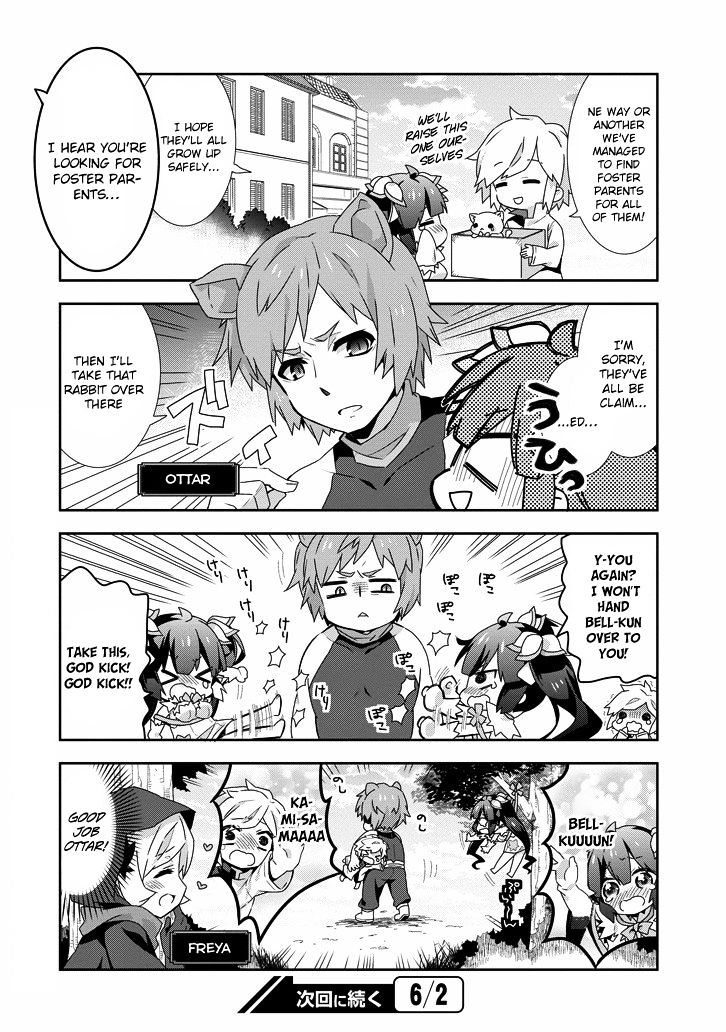 Dungeon Ni Deai O Motomeru No Wa Machigatte Iru Darou Ka 4-Koma - Kami-Sama No Nichijou - Chapter 15