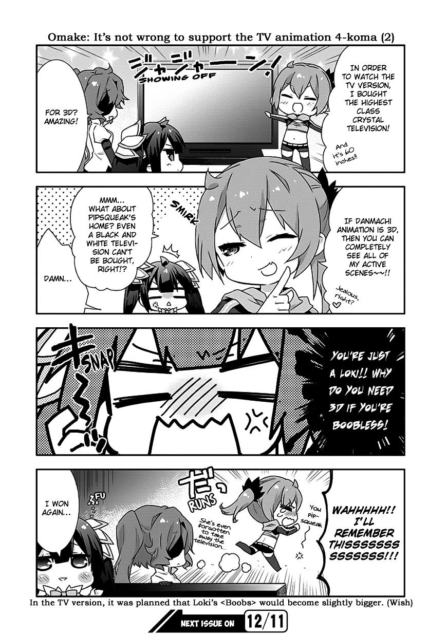 Dungeon Ni Deai O Motomeru No Wa Machigatte Iru Darou Ka 4-Koma - Kami-Sama No Nichijou - Chapter 7