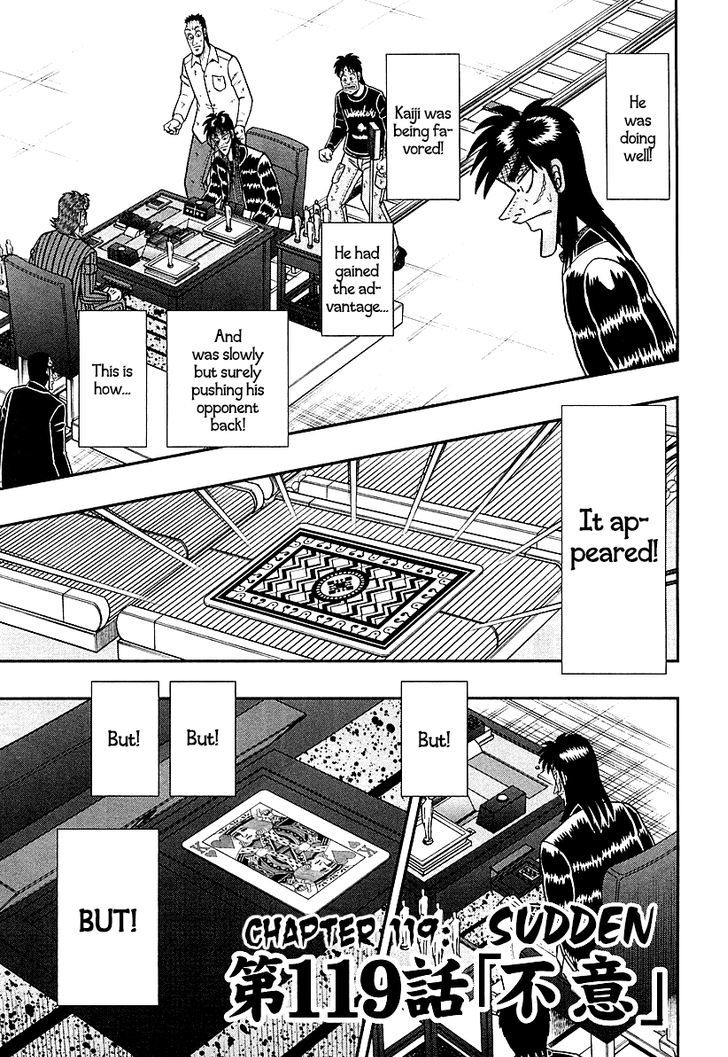 Tobaku Datenroku Kaiji - One Poker Hen - Chapter 119 : Sudden