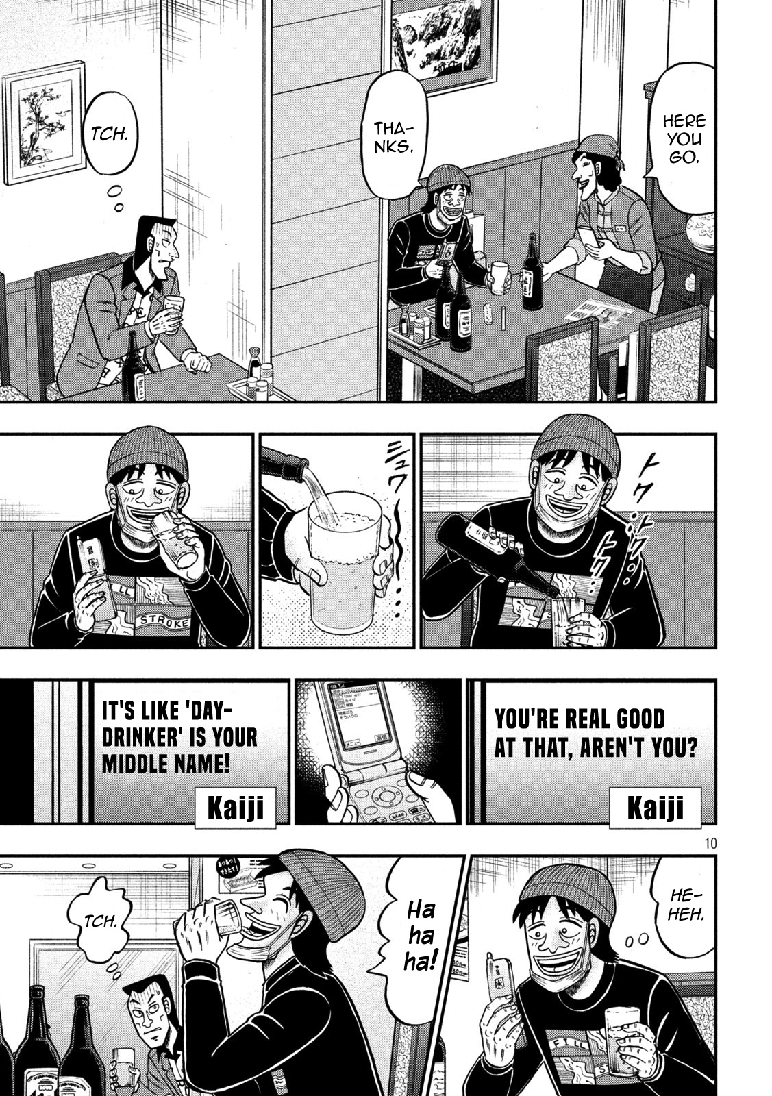 Tobaku Datenroku Kaiji - One Poker Hen - Chapter 412: Day Drinking