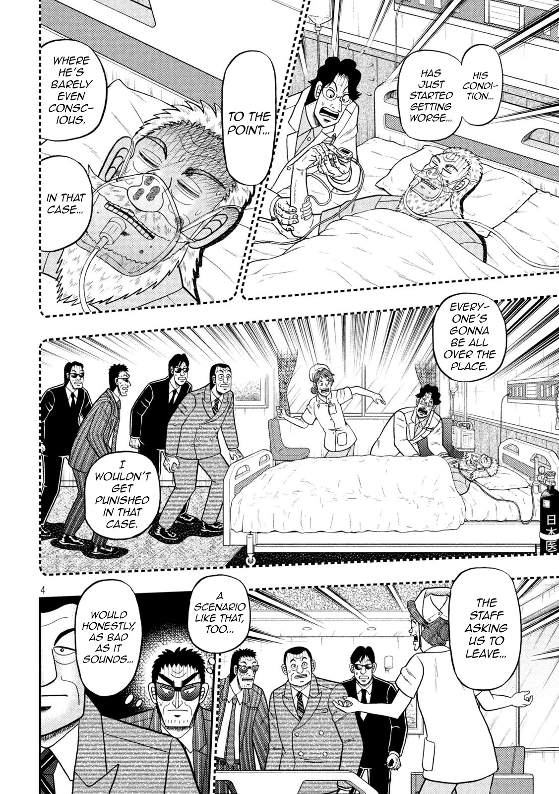 Tobaku Datenroku Kaiji - One Poker Hen - Chapter 444: Hospital Room