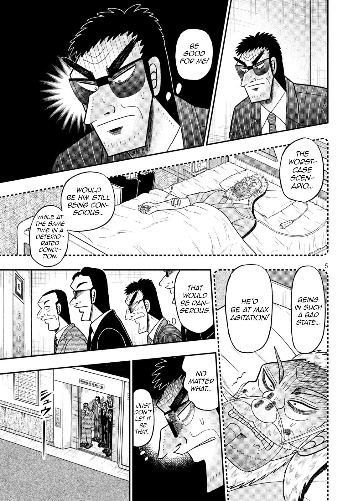 Tobaku Datenroku Kaiji - One Poker Hen - Chapter 444: Hospital Room