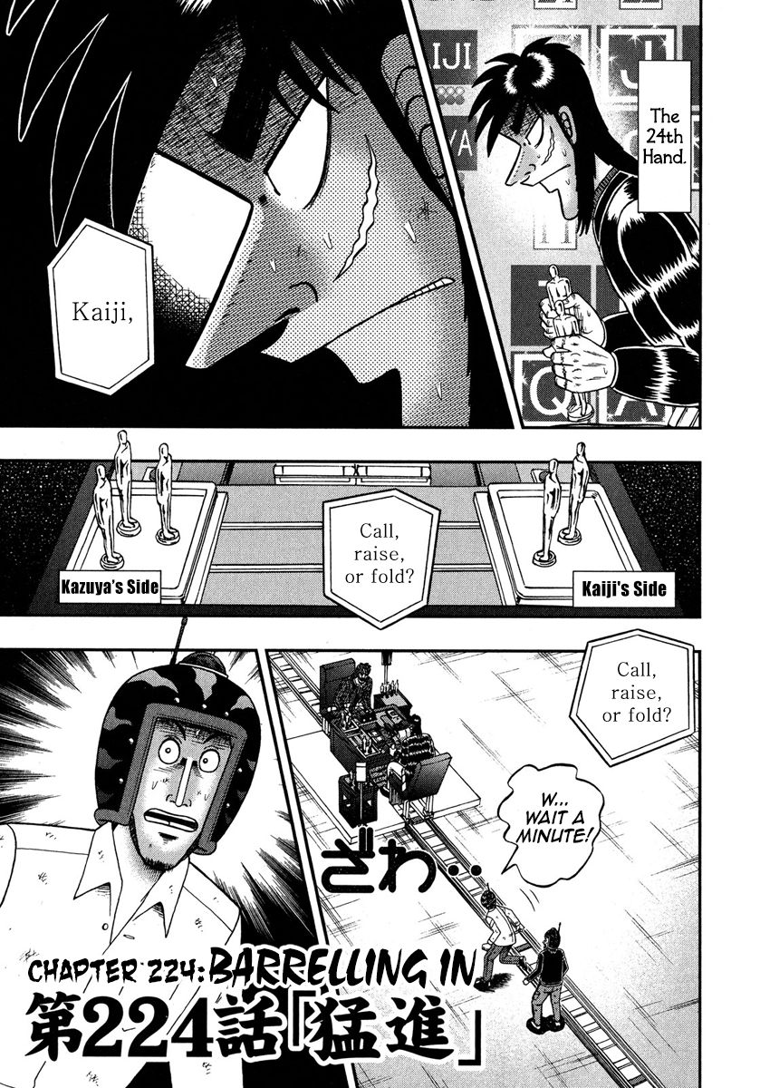 Tobaku Datenroku Kaiji - One Poker Hen - Chapter 224 : Barrelling In