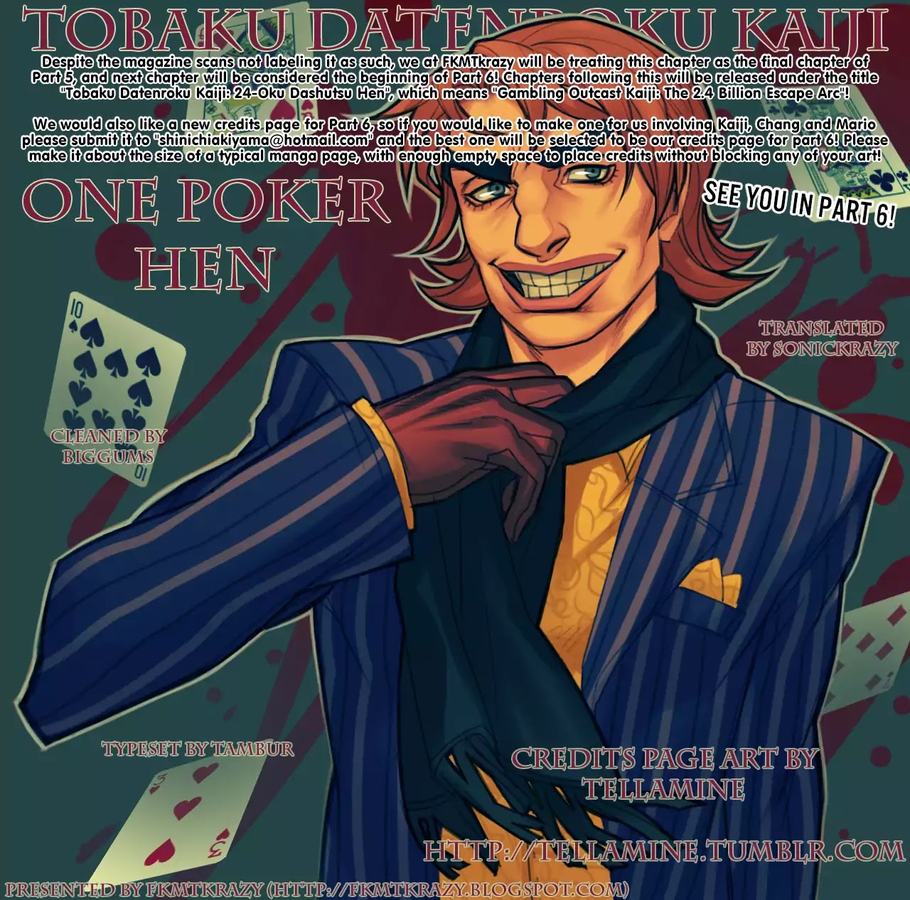 Tobaku Datenroku Kaiji - One Poker Hen - Chapter 255: Drop