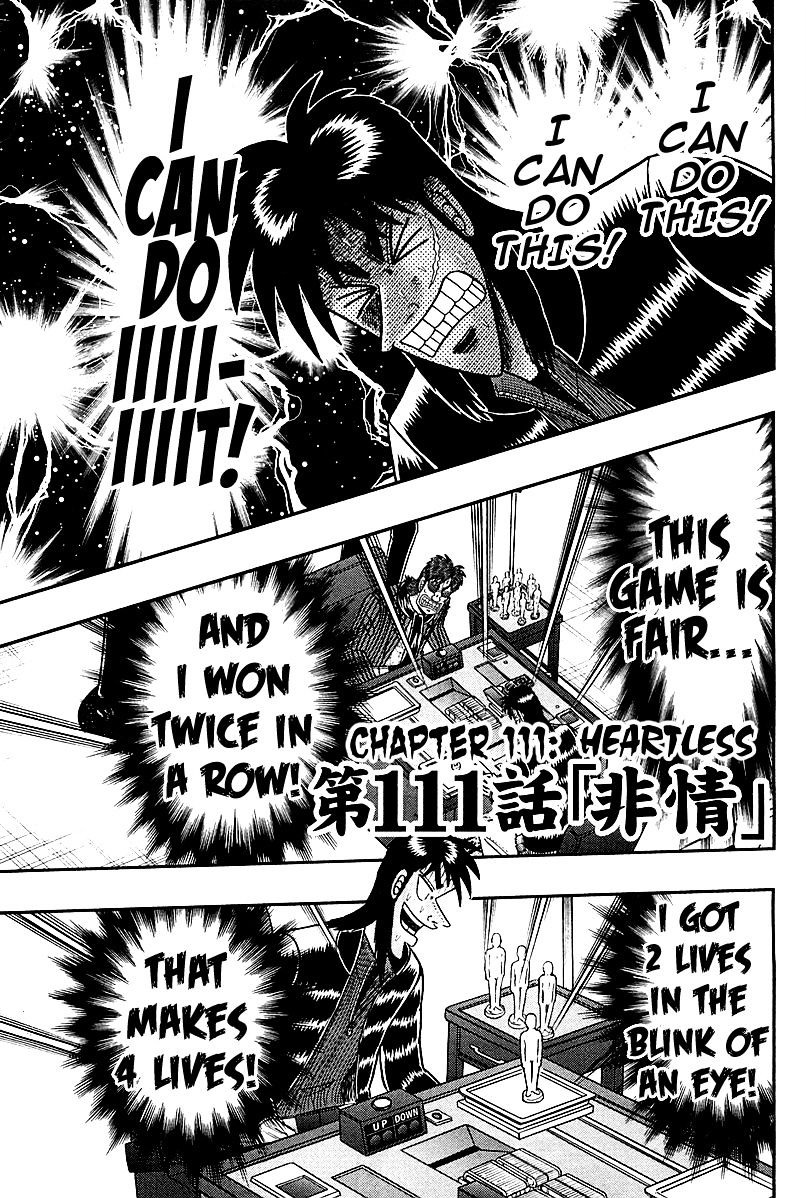 Tobaku Datenroku Kaiji - One Poker Hen - Chapter 111 : Heartlessly