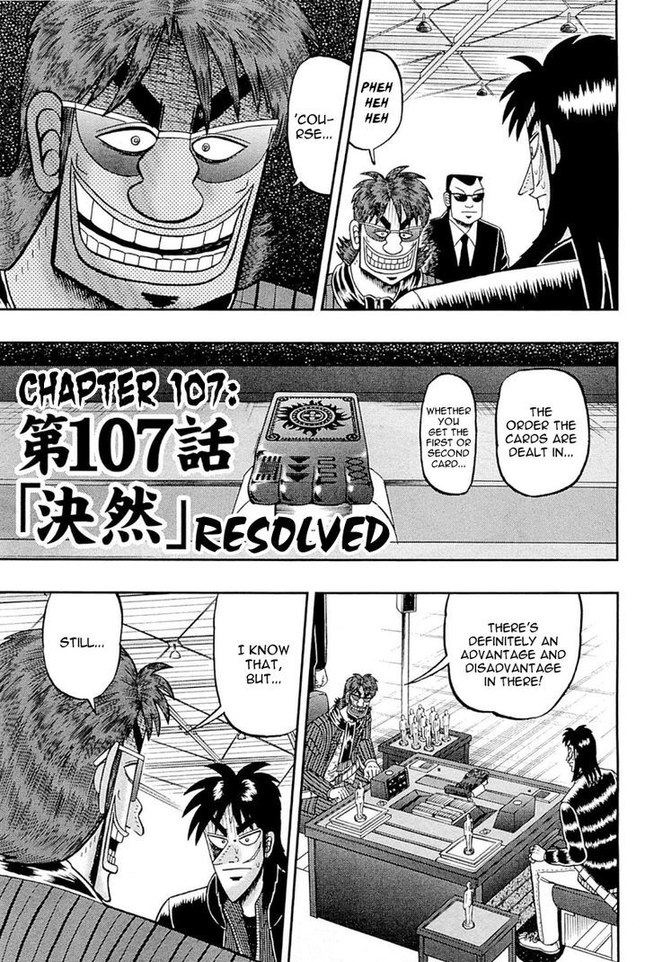 Tobaku Datenroku Kaiji - One Poker Hen - Chapter 107 : Resolved