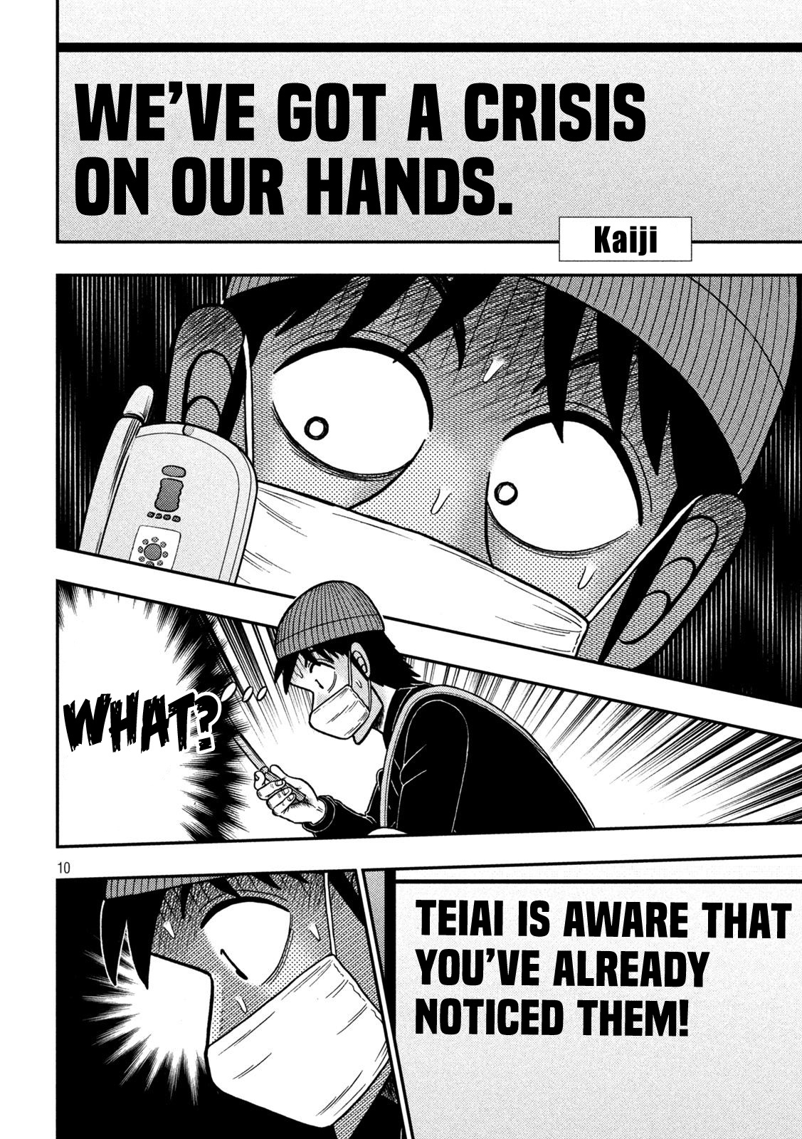 Tobaku Datenroku Kaiji - One Poker Hen - Chapter 424: Crisis