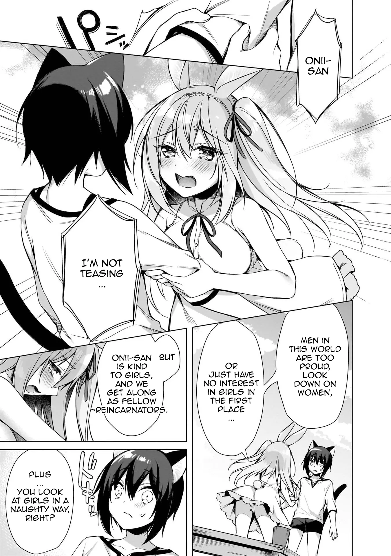 Boku No Risou No Isekai Seikatsu ~Tensei Shitara Kemomimi Musume Darake No Sekai De Harem Ni~ - Vol.2 Chapter 7: The Rabbit's First Time...