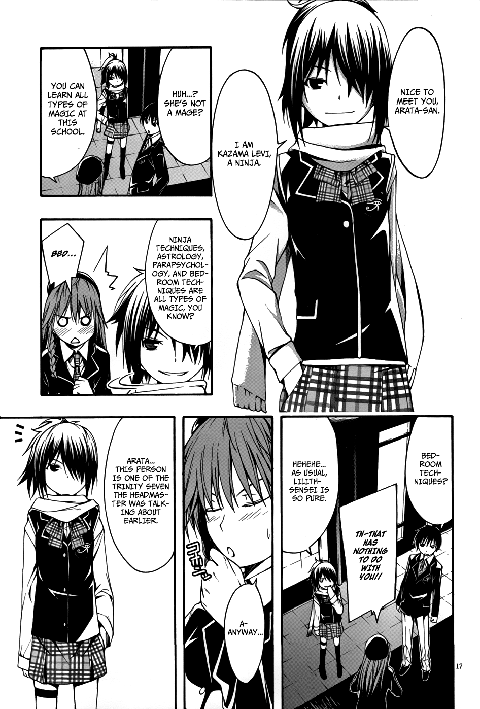 Trinity Seven: 7-Nin No Mahoutsukai - Vol.1 Chapter 1: Night Lesson & Prison Lock