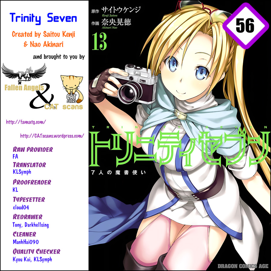 Trinity Seven: 7-Nin No Mahoutsukai - Vol.13 Chapter 56: Pure Emotion And King's Return