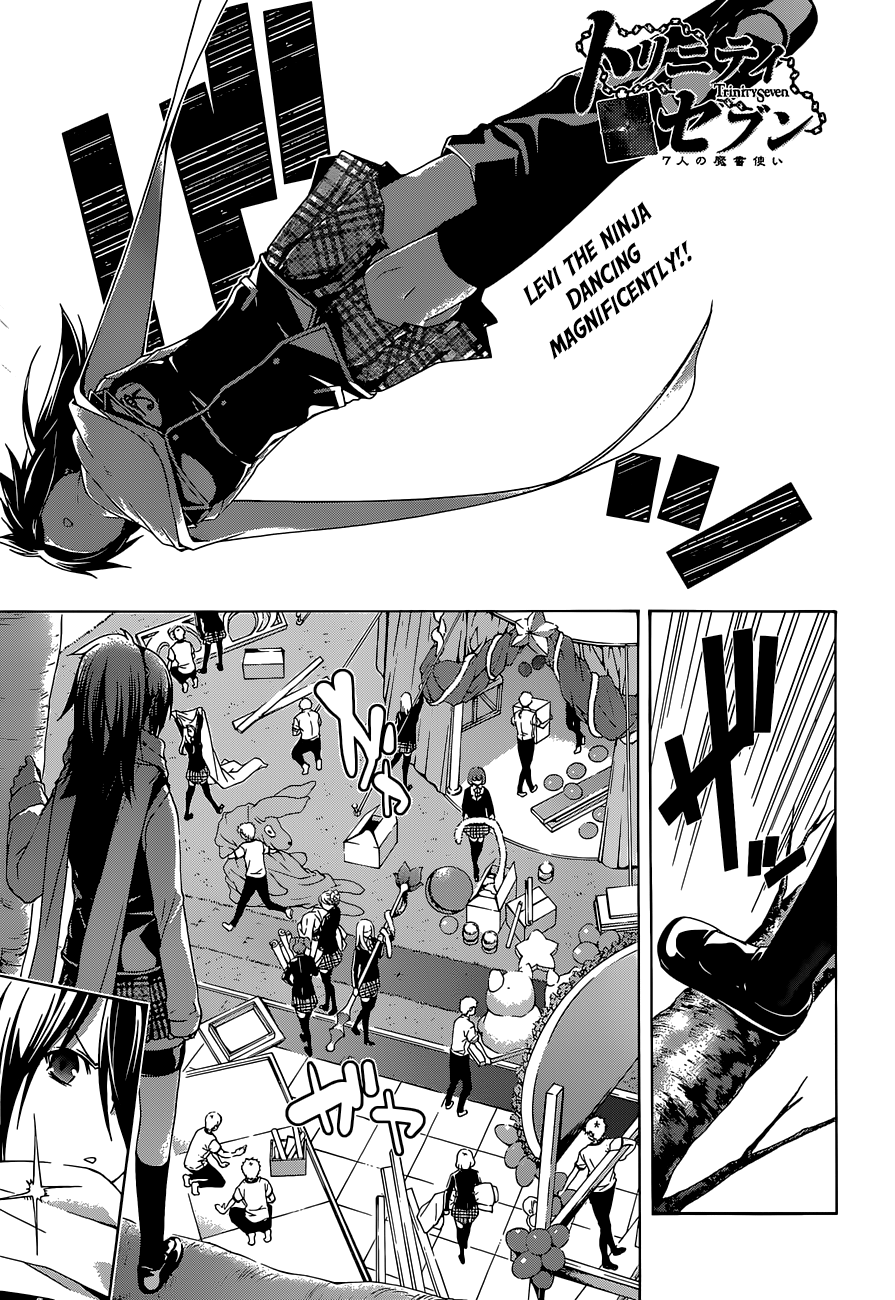 Trinity Seven: 7-Nin No Mahoutsukai - Vol.9 Chapter 38: School Festival & Sticks