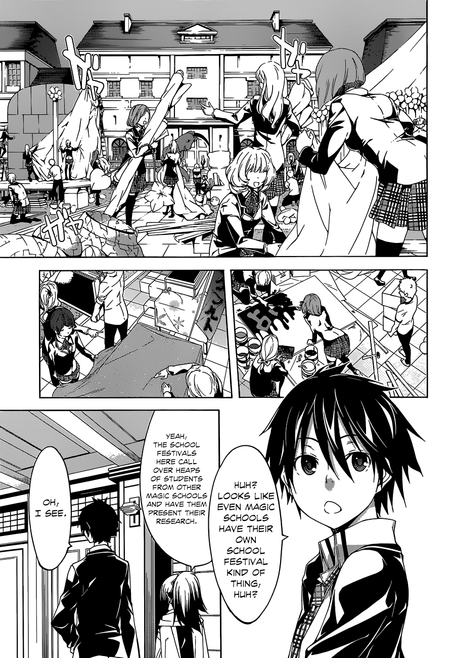 Trinity Seven: 7-Nin No Mahoutsukai - Vol.9 Chapter 38: School Festival & Sticks