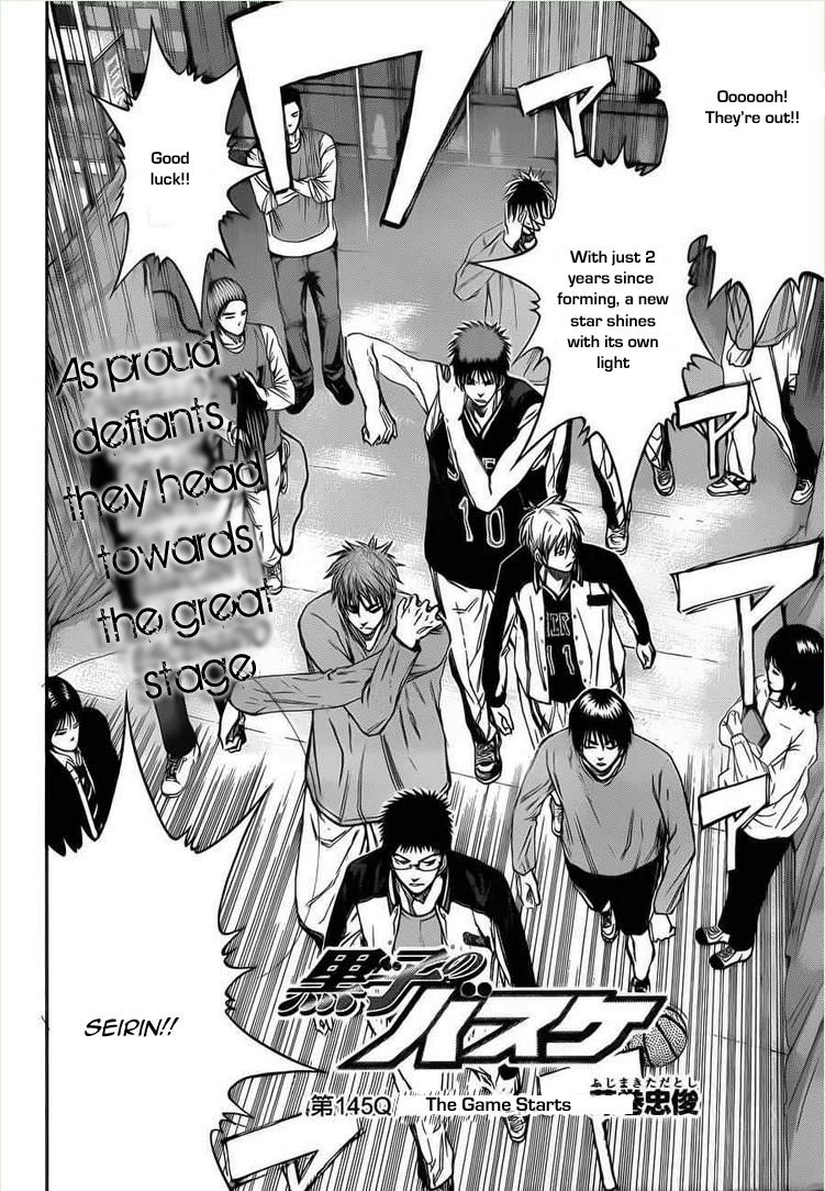 Kuroko No Basket - Vol.16 Chapter 145 : Tip Off!!