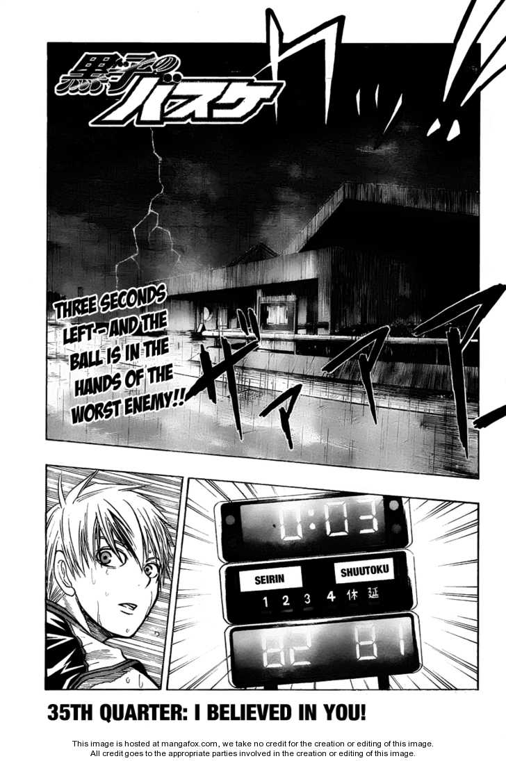 Kuroko No Basket - Vol.05 Chapter 035 : I Believed In You!