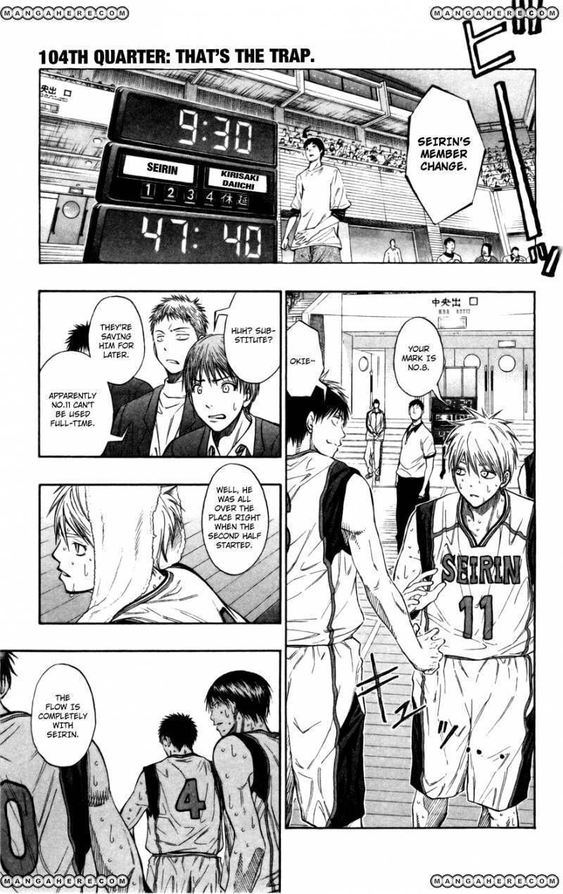 Kuroko No Basket - Vol.12 Chapter 104 : That's The Trap