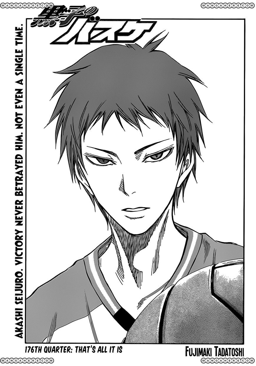 Kuroko No Basket - Vol.16 Chapter 176 : That's All It Is