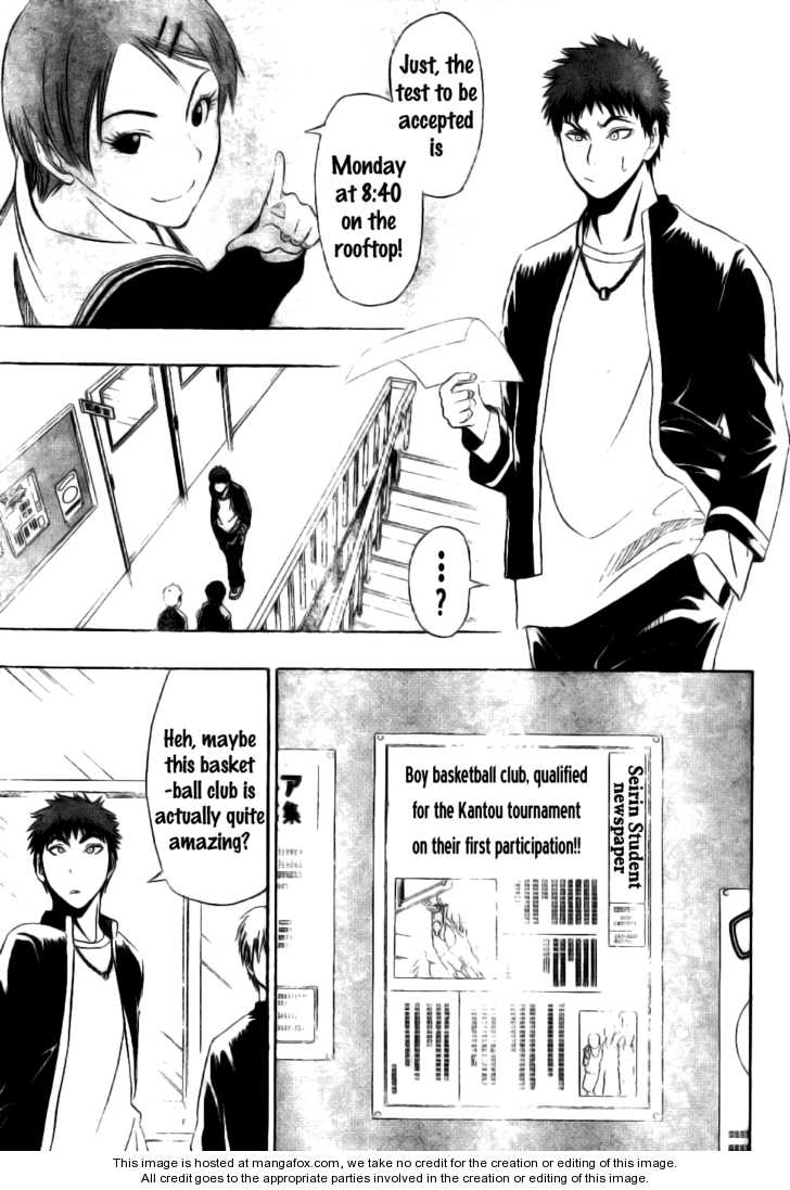 Kuroko No Basket - Vol.01 Chapter 002 : Monday At 8:40 On The Rooftop