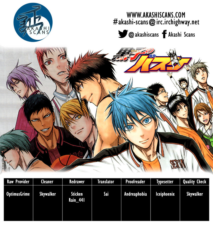 Kuroko No Basket - Vol.23 Chapter 265 : Since We Don't Have The Leisure For That