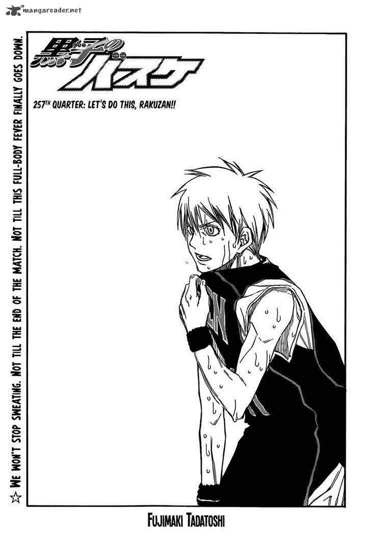 Kuroko No Basket - Vol.23 Chapter 257 : Let's Do This, Rakuzan!!