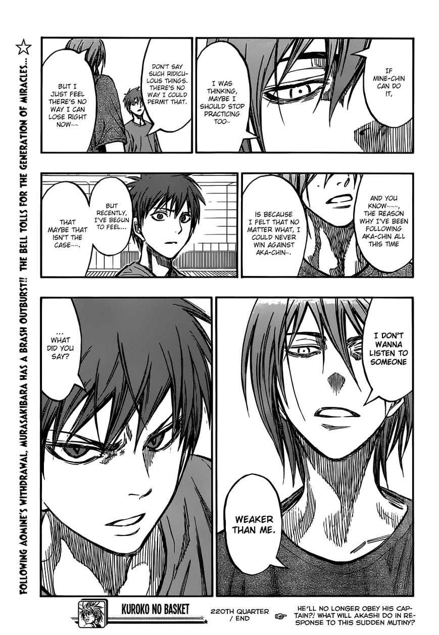 Kuroko No Basket - Vol.22 Chapter 220 : I've Forgotten