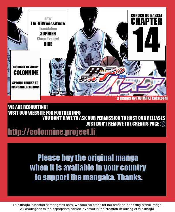 Kuroko No Basket - Vol.02 Chapter 014 : I'll Tell You Two Things