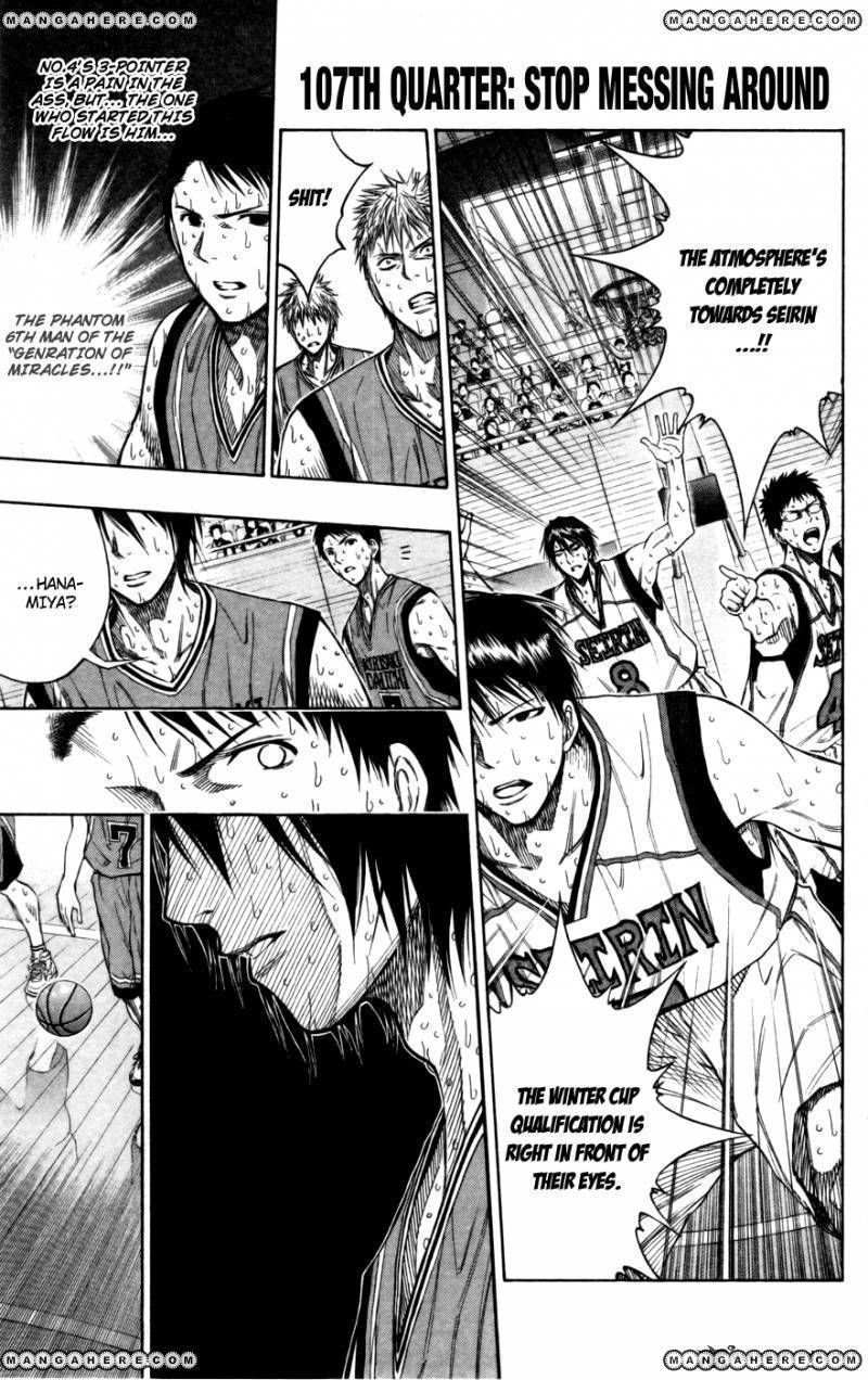 Kuroko No Basket - Vol.12 Chapter 107 : Stop Messing Around