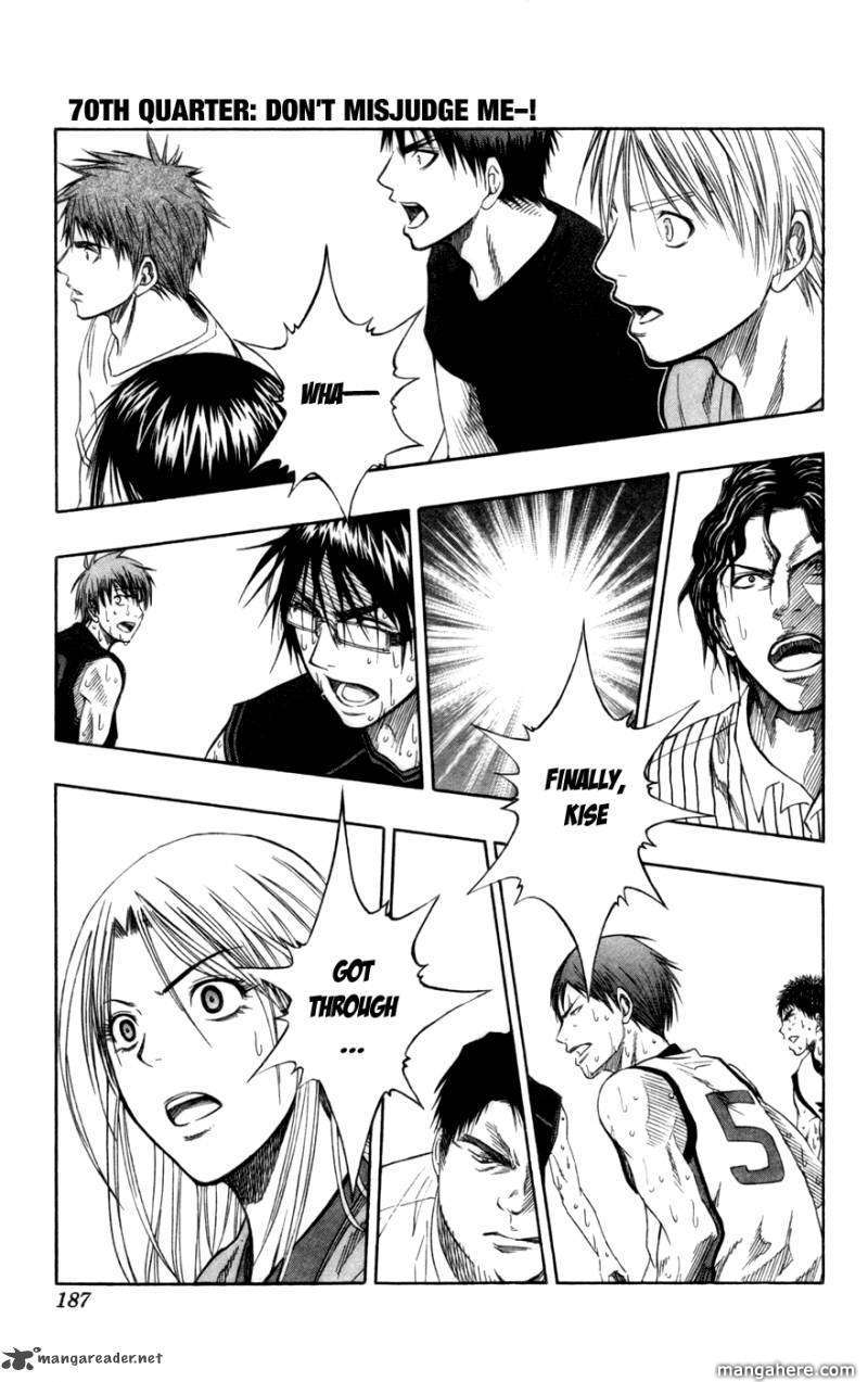 Kuroko No Basket - Vol.08 Chapter 070 : Don't Misjudge Me-!