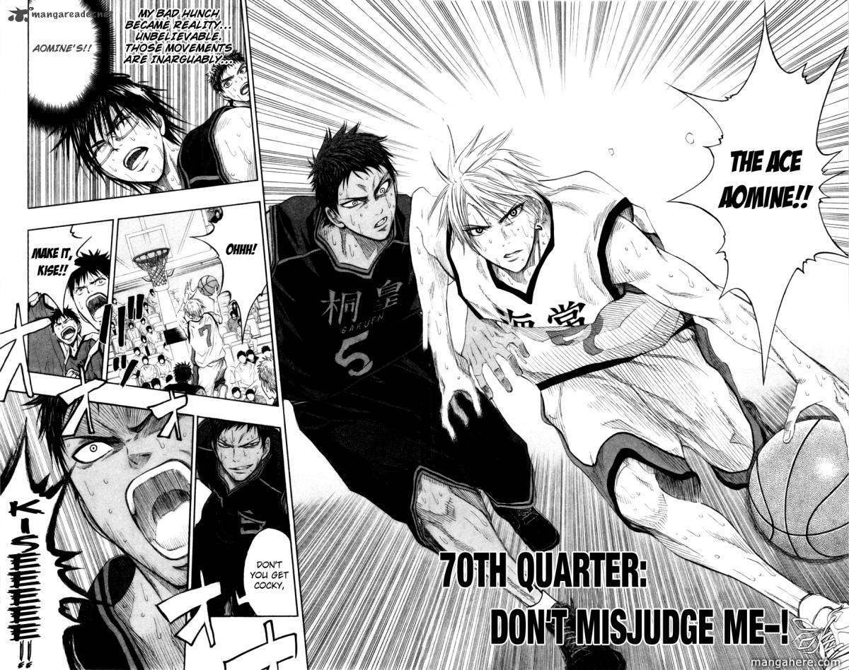 Kuroko No Basket - Vol.08 Chapter 070 : Don't Misjudge Me-!