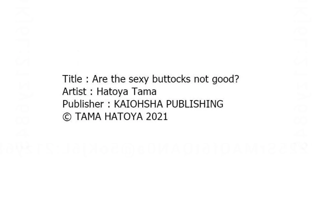 Are The Sexy Buttocks Not Good? - Chapter 10