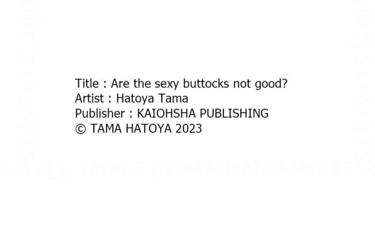 Are The Sexy Buttocks Not Good? - Chapter 20