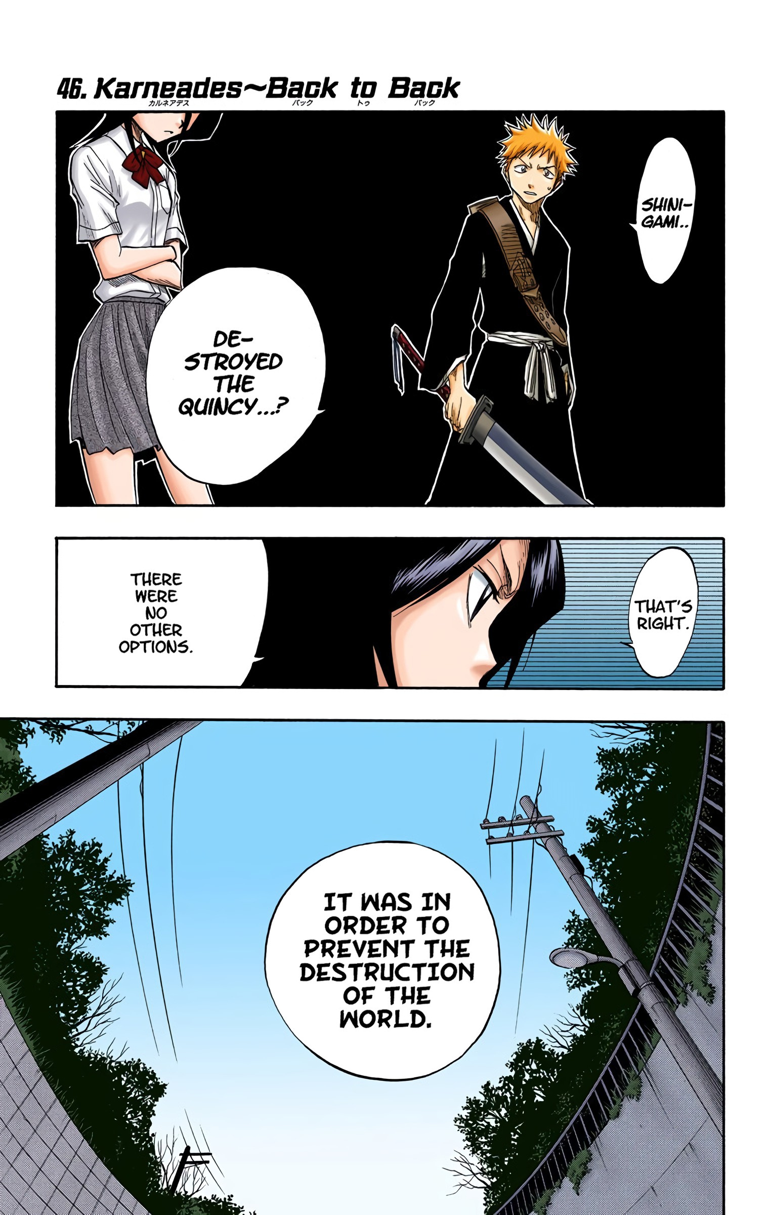 Bleach - Digital Colored Comics - Vol.6 Chapter 46: Karneades ~ Back-To-Back