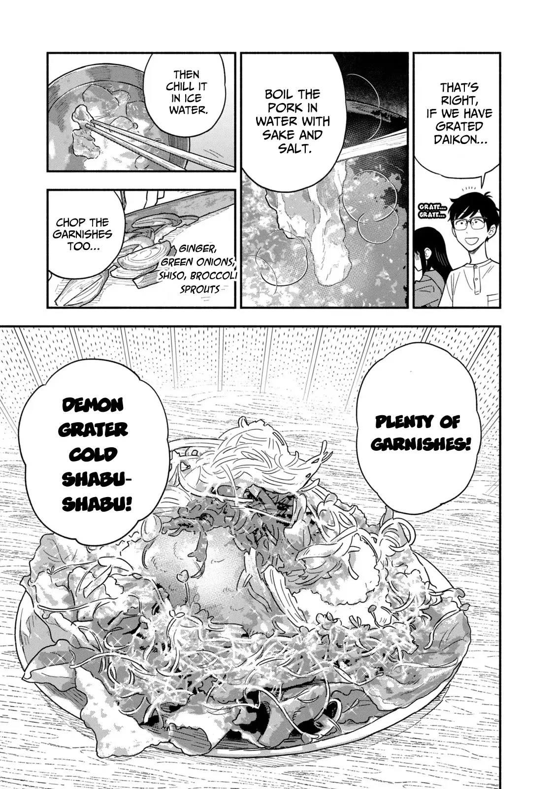 A Rare Marriage: How To Grill Our Love - Vol.14 Chapter 116: A Summer Ghost Story! Demon Grater Cold Shabu-Shabu