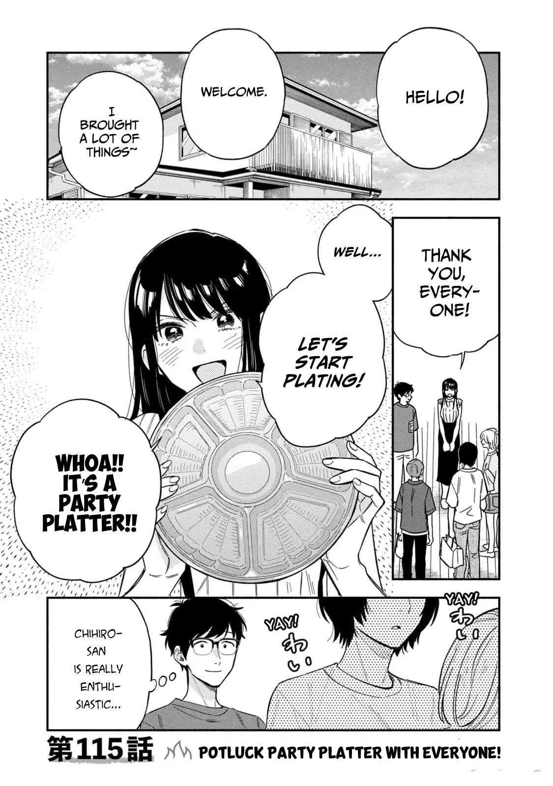 A Rare Marriage: How To Grill Our Love - Vol.13 Chapter 115: Potluck Party Platter With Everyone!