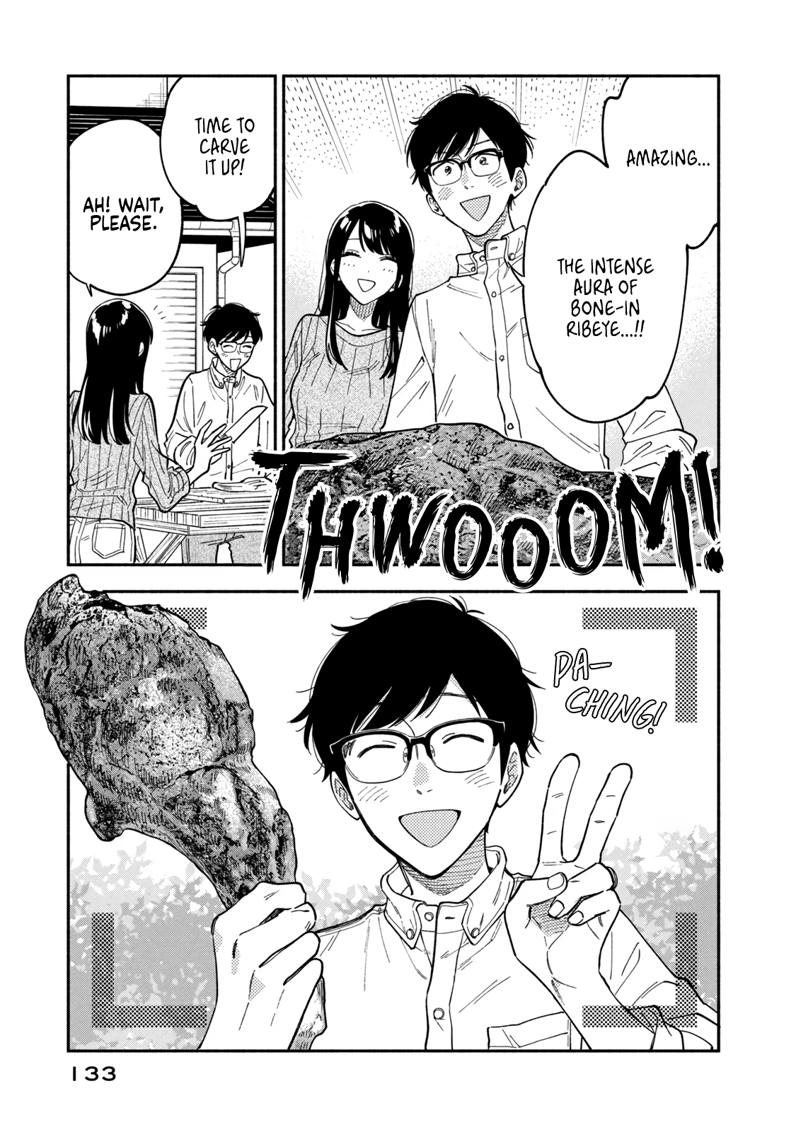 A Rare Marriage: How To Grill Our Love - Vol.13 Chapter 78: To Celebrate Your Promotion: Tomahawk Steak!!